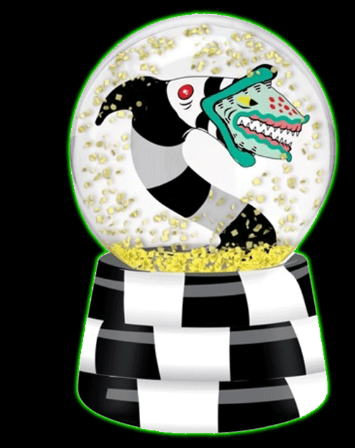 Beetlejuice Sandworm 45mm Snow Globe