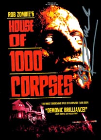 House of 1000 Corpses DVD SIGNED BY ROB ZOMBIE