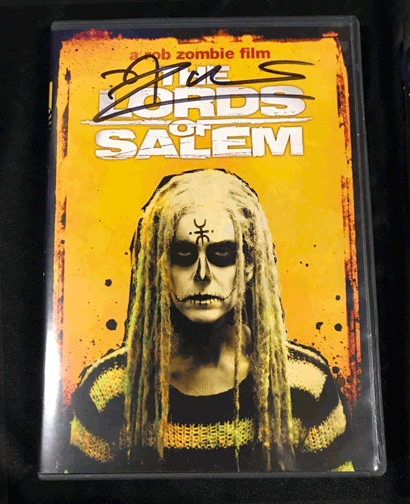 AUTOGRAPHED Rob Zombies The Lords Of Salem DVD.