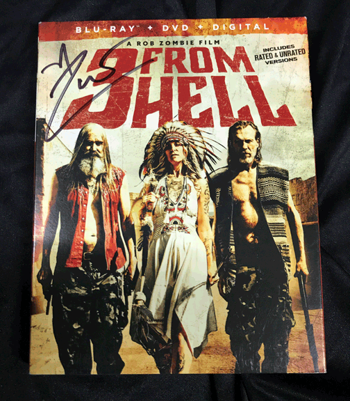 AUTOGRAPHED Rob Zombies 3 From Hell Blu-Ray