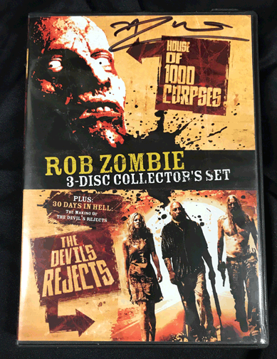 AUTOGRAPHED Rob Zombies House of 1000 Corpses / The Devils Rejects<br>3-Disc Collectors DVD set.