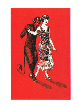 Flapper with Devil Card DM03