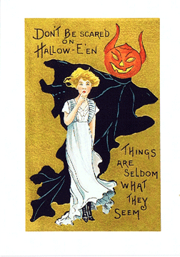 Pumpkin Ghost Card HW13