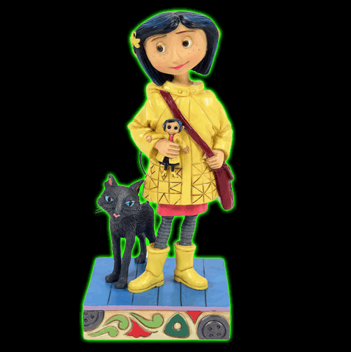 Coraline in Yellow Raincoat Enesco Jim Shore Figurine