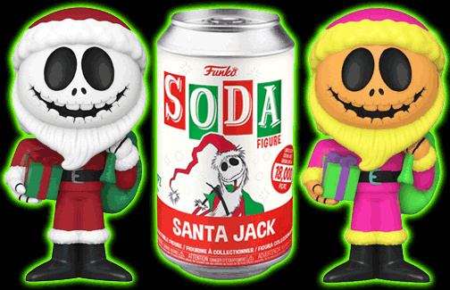 The Nightmare Before Christmas Vinyl Soda Santa Jack Limited Edition Figure