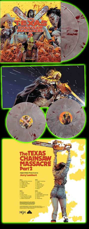 The Texas Chainsaw Massacre Part 2 Original Motion Picture Soundtrack Vinyl LP