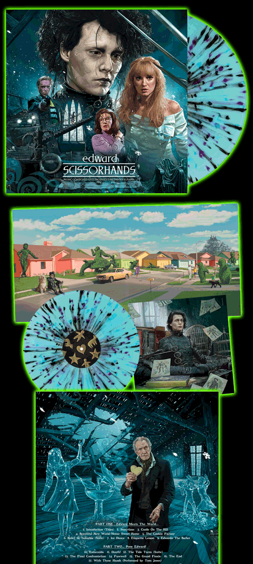 EDWARD SCISSORHANDS Vinyl Soundtrack LP 2023