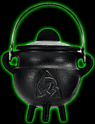 Mini Triquetra Cauldron - Cast Iron