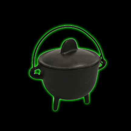 Cast Iron Cauldron with Lid