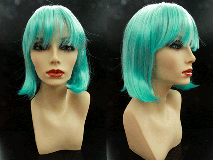 Short Bob Wig - Light Blue