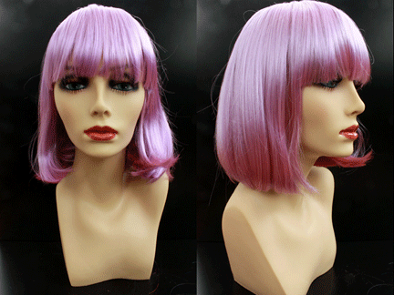 Short Bob Wig - Iridescent Purple