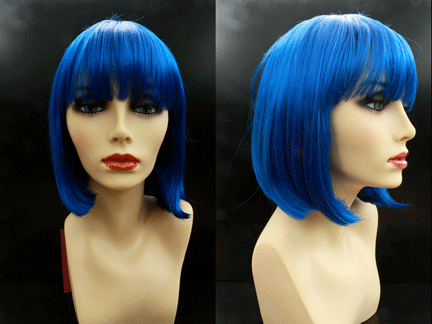 Short Bob Wig - Dark Blue