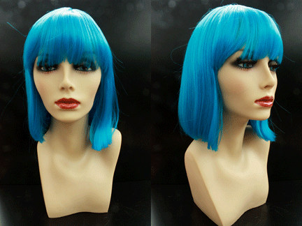 Short Bob Wig - Blue