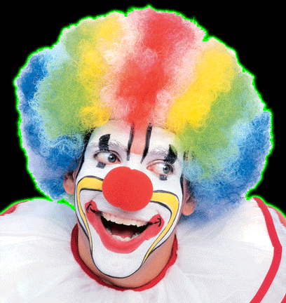 Deluxe Multicolored Clown Wig