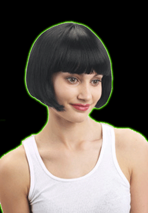 Angie - Black Flapper Wig