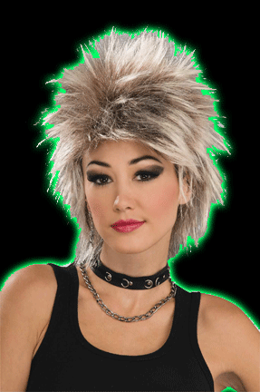80s Rock Idol Mixed Blonde Wig