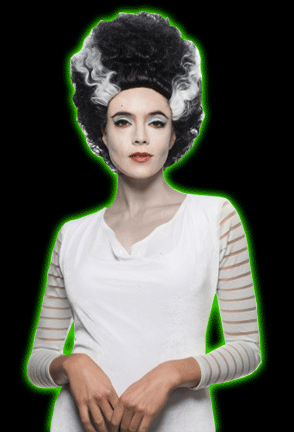 Bride of frankenstein wig deals