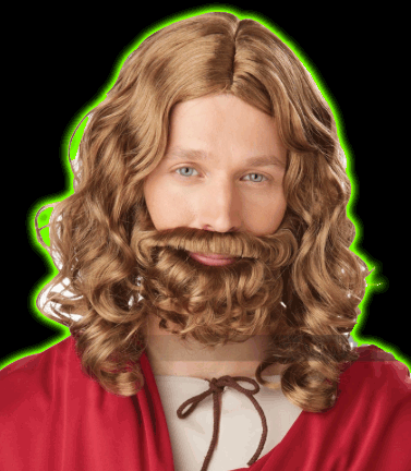 JESUS WIG & BEARD / ADULT