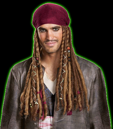 POTC 5: Jack Sparrow bandana w/hair