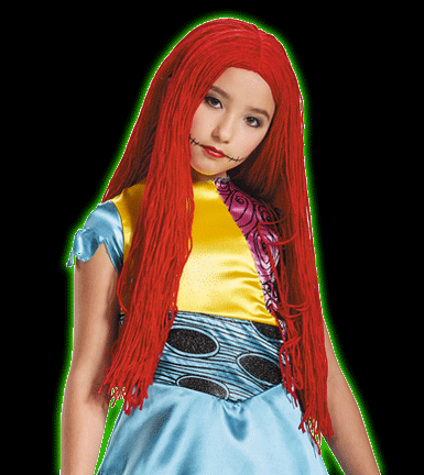 Nightmare Before Christmas: Sally kids wig