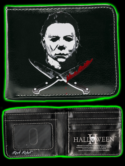Halloween 2 Michael Myers With Blades Bi-Fold Wallet