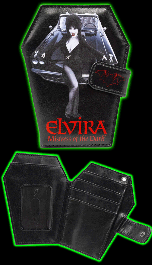 Elvira Coffin Wallet Macabre Mobile