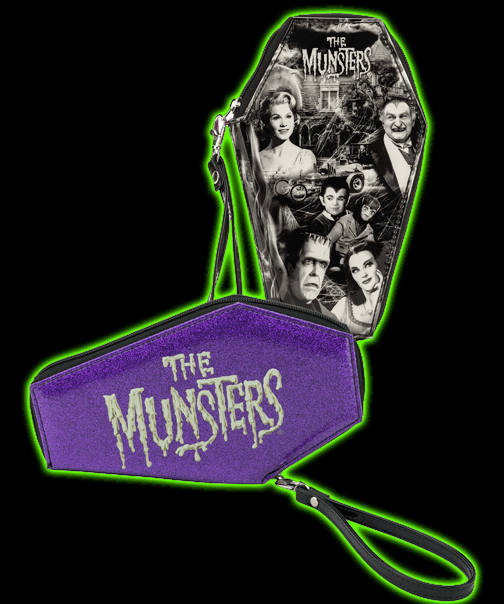 The Munsters Coffin purple Glitter/Family Photo Wallet