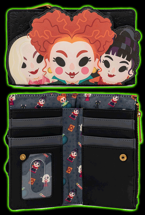 DISNEY HOCUS POCUS SANDERSON SISTERS FLAP WALLET