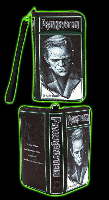 Frankenstein Book Clutch Wallet