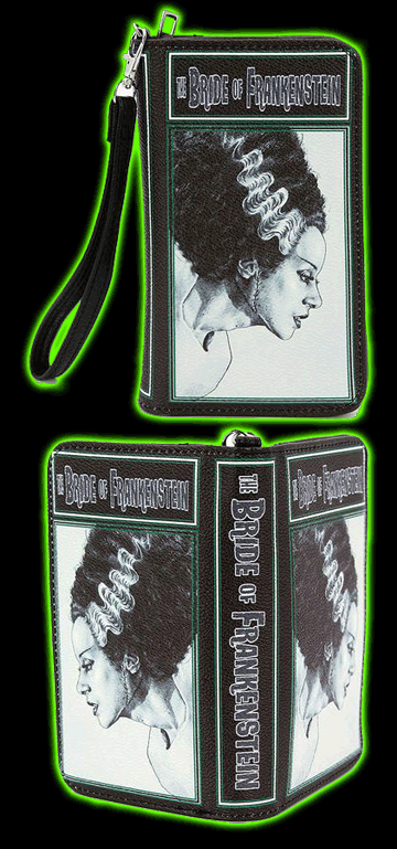 Bride of Frankenstein Book Clutch Wallet