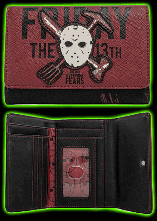 Friday the 13th Jason Mask Trifold Wallet