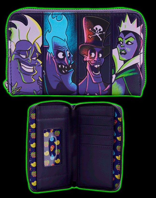 CLEARANCE: Loungefly Disney Villains in the Dark Wallet - Was $49.99 Now $39.99!