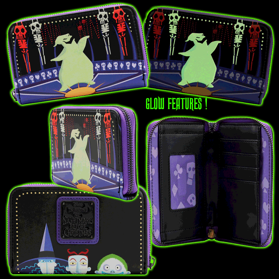 The Nightmare Before Christmas Oogie Boogie Glow Zip Around Wallet