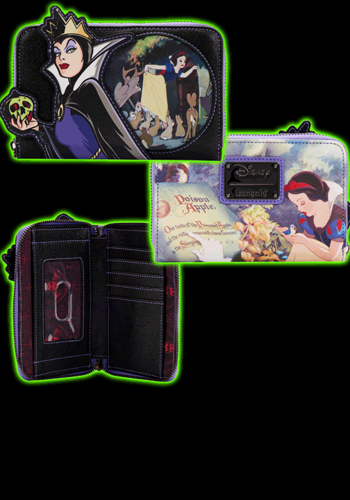 Loungefly Disney Villains Scene Evil Queen Zip-Around Wallet