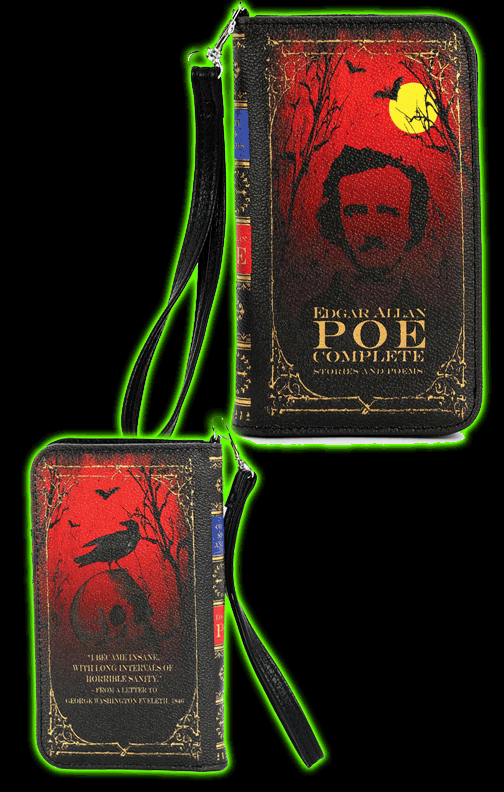 Edgar Allan Poe Book Wallet in Vinyl