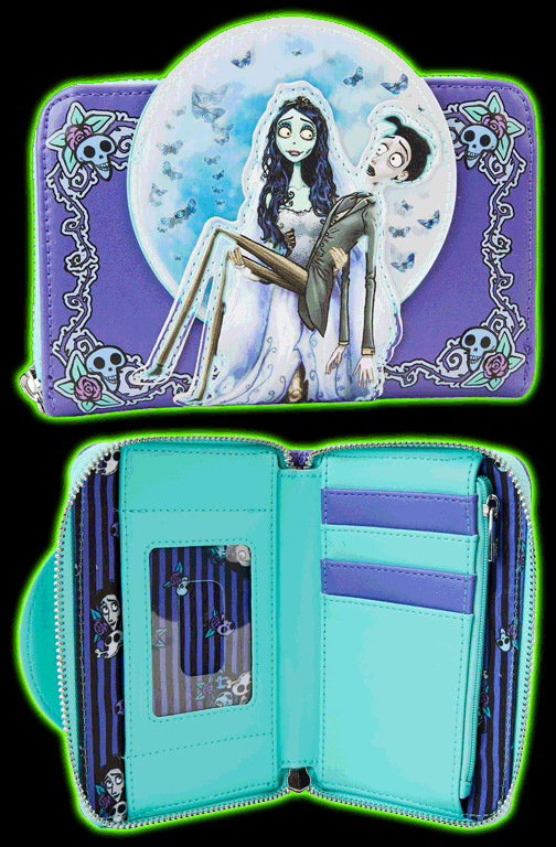 Corpse Bride Moon Lenticular Zip-Around Wallet
