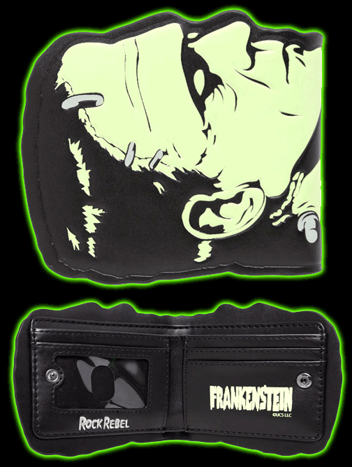 Frankenstein Head Billfold Wallet