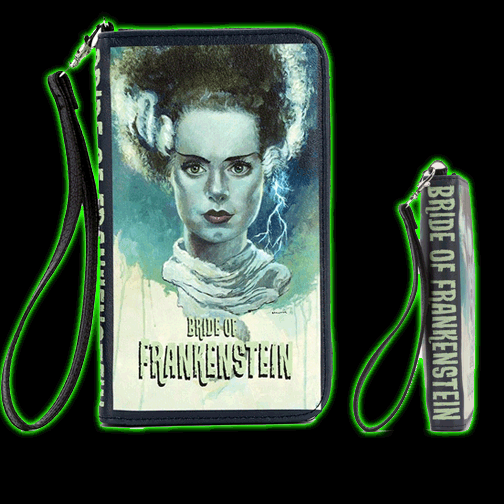 Bride Of Frankenstein Book Wallet blue face