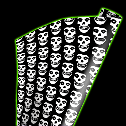 MISFITS - SKULL WRAPPING PAPER