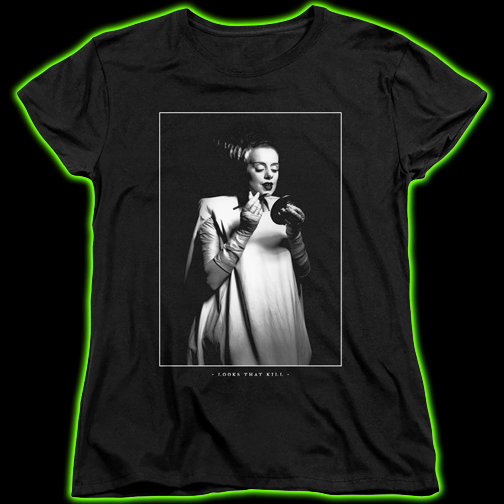 Bride of Frankenstein Looks That Kill Womens T-Shirt