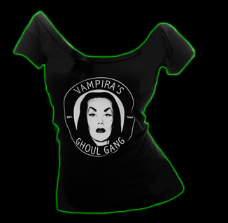 Vampira's Ghoul Gang Swoop Neck Women's T-Shirt