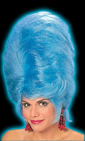 Blue Beehive Wig