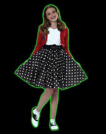 Childrens Polka Dot Rocker Costume