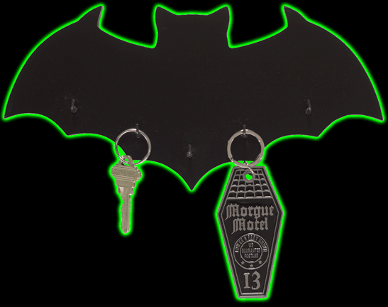 BLACK BAT KEY HOLDER