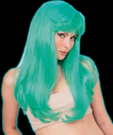 Green Glamour Wig