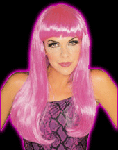 Hot Pink Glamour Wig