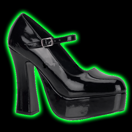 Black Patent Mary Jane 4”Heel Shoe