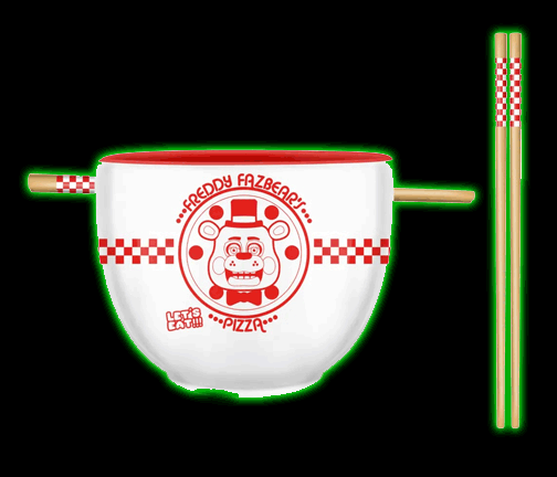 Five Nights at Freddys Pizza Box 20oz Ceramic Ramen Bowl