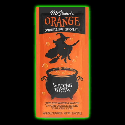 Witches Brew Orange Colored Hot Chocolate