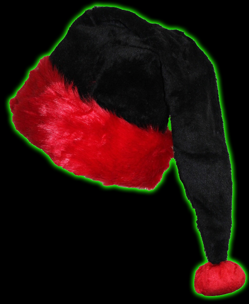 Santa Claws Hat- Black and Red